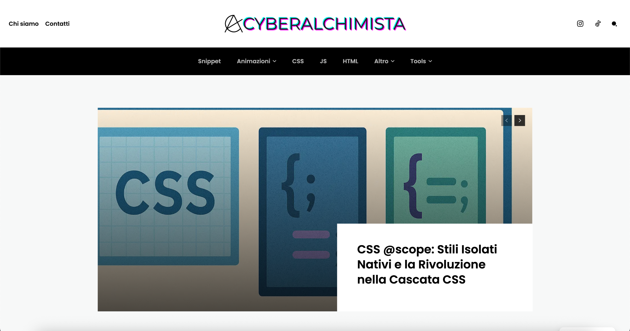 Screenshot cyberalchimista.it